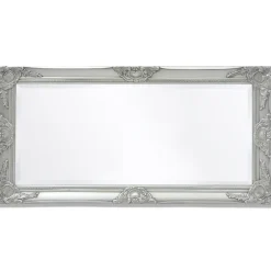 vidaXL Wandspiegel Barok 100 x 50 cm zilver