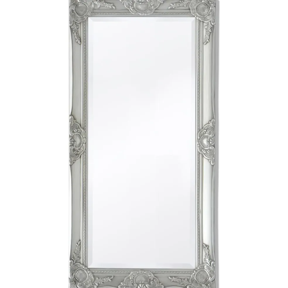 vidaXL Wandspiegel Barok 100 x 50 cm zilver