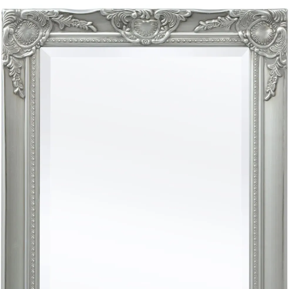 vidaXL Wandspiegel Barok 100 x 50 cm zilver