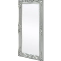 vidaXL Wandspiegel Barok 100 x 50 cm zilver