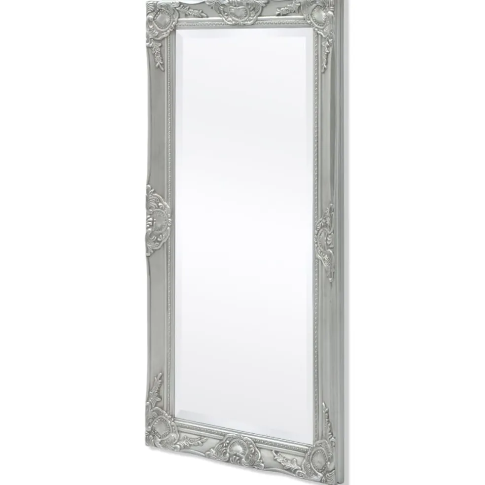 vidaXL Wandspiegel Barok 100 x 50 cm zilver