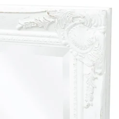 vidaXL Wandspiegel Barok 100 x 50 cm wit