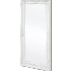 vidaXL Wandspiegel Barok 100 x 50 cm wit
