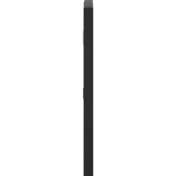 vidaXL Wandspiegel boog 60x30 cm ijzer zwart