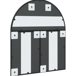 vidaXL Wandspiegel boog 60x70 cm ijzer zwart