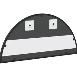 vidaXL Wandspiegel boog 60x30 cm ijzer zwart
