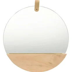 vidaXL Wandspiegel 35 cm massief grenenhout