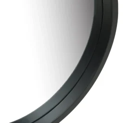 vidaXL Wandspiegel met band 40 cm zwart