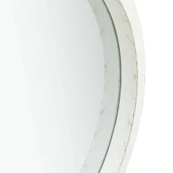 vidaXL Wandspiegel met band 40 cm wit