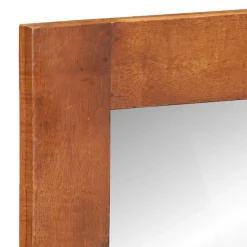 vidaXL Wandspiegel met lades 60x33x90 cm massief acaciahout
