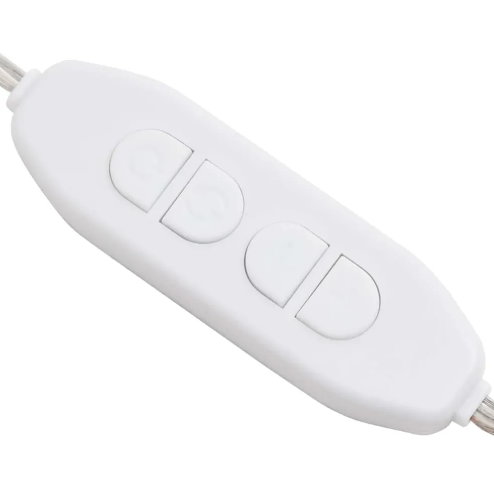 vidaXL Wandspiegel met LED-lampen vierkant glas