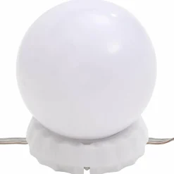 vidaXL Wandspiegel met LED-lampen vierkant glas
