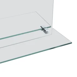 vidaXL Wandspiegel met schap 20x40 cm gehard glas