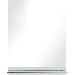 vidaXL Wandspiegel met schap 20x40 cm gehard glas