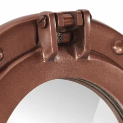 vidaXL Wandspiegel patrijspoort Ø30 cm aluminium en glas