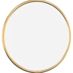 vidaXL Wandspiegel rond Ø20 cm goudkleurig