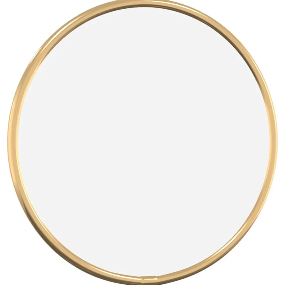 vidaXL Wandspiegel rond Ø20 cm goudkleurig