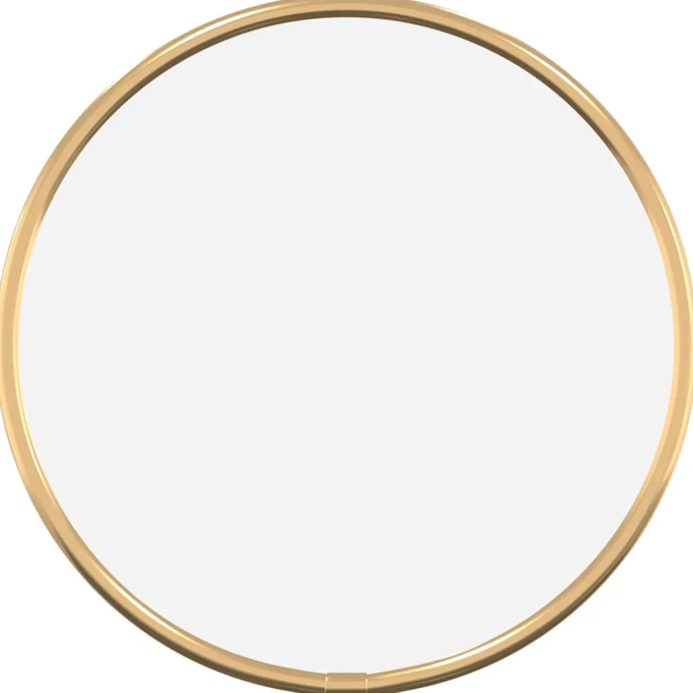 vidaXL Wandspiegel rond Ø20 cm goudkleurig