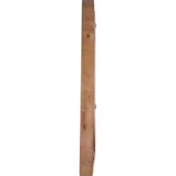 vidaXL Wandspiegel rond 40 cm teakhout