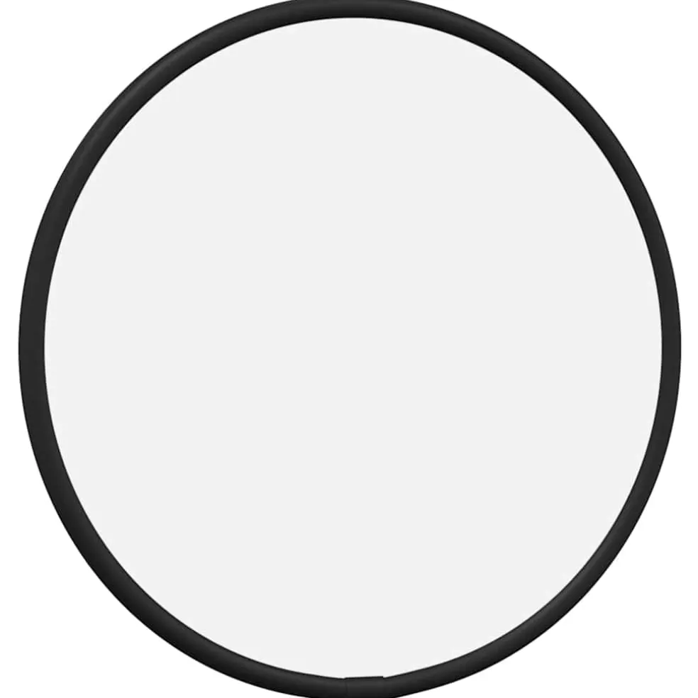 vidaXL Wandspiegel rond Ø20 cm zwart