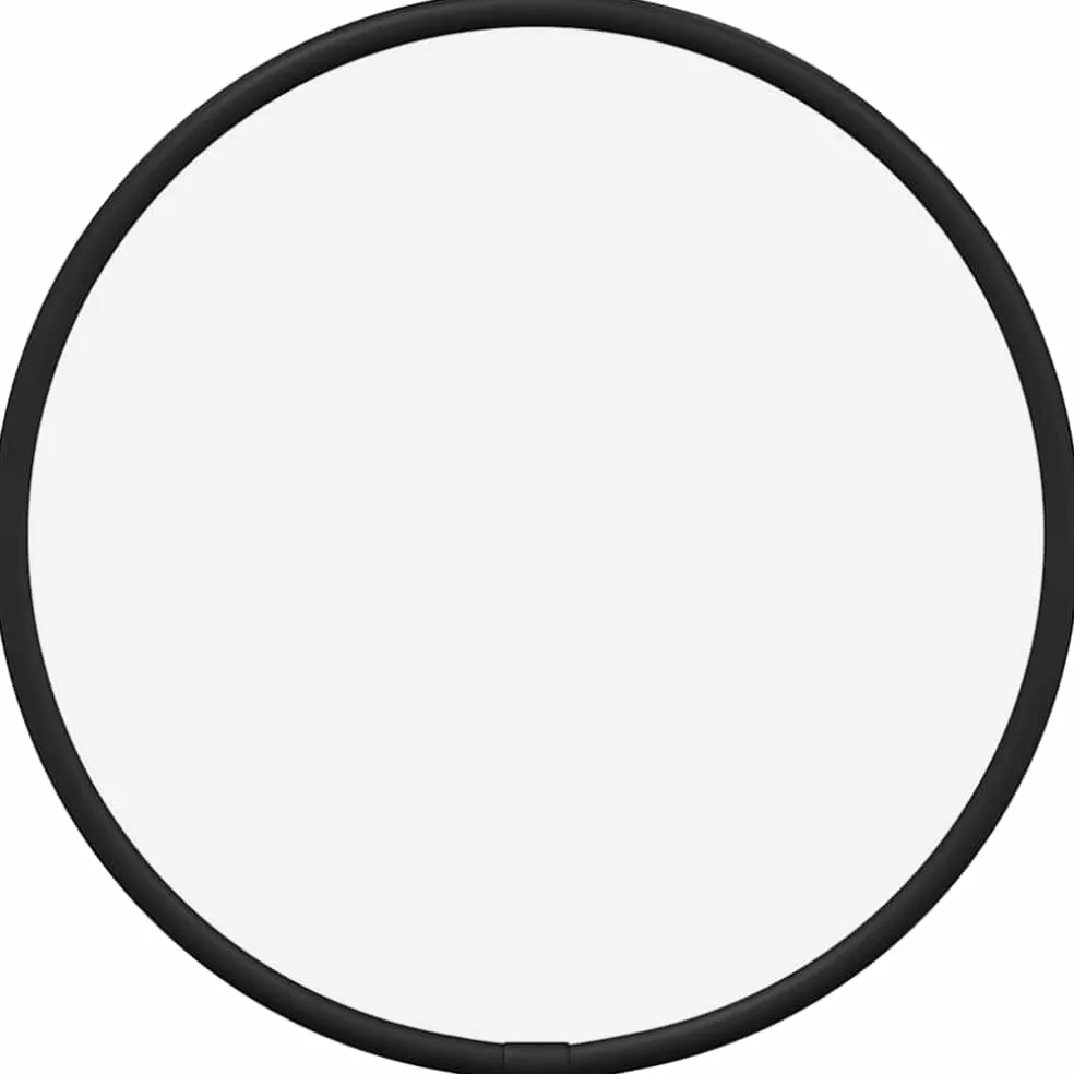 vidaXL Wandspiegel rond Ø20 cm zwart