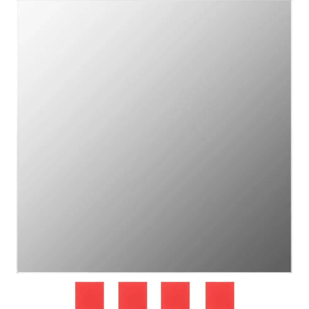 vidaXL Wandspiegels vierkant glas 7 st