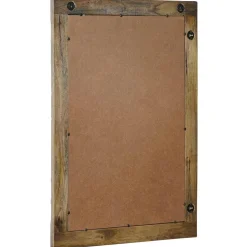 vidaXL wandspiegel Walnoot Bruin 70 x 50 cm Bewerkt hout en glas