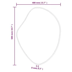 vidaXL Wandspiegel 50x40 cm goudkleurig