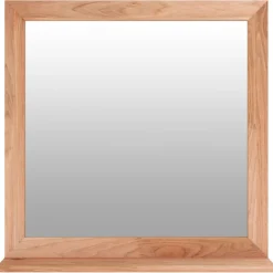 vidaXL Wandspiegel 55x55 cm massief walnotenhout