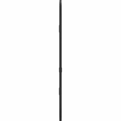 vidaXL Wandspiegel 40x15 cm ovaal zwart