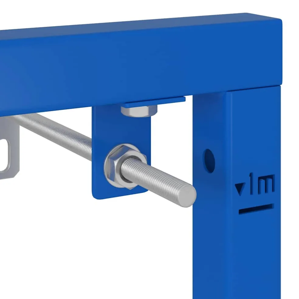vidaXL Wandsteun voor bidetsysteem Blauw 50 x 3 x 112 cm