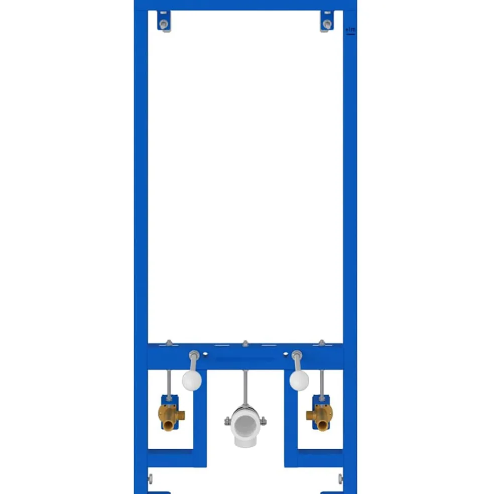 vidaXL Wandsteun voor bidetsysteem Blauw 50 x 3 x 112 cm