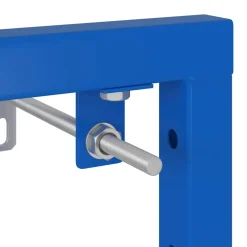 vidaXL Wandsteun voor urinaalsysteem Blauw 50 x 3 x 112 cm