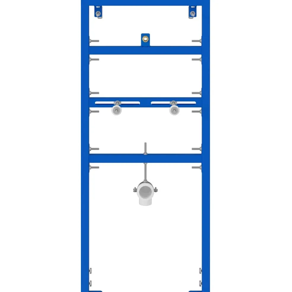 vidaXL Wandsteun voor urinaalsysteem Blauw 50 x 3 x 112 cm