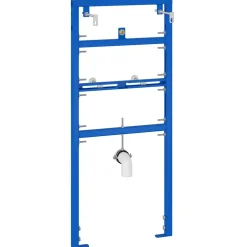 vidaXL Wandsteun voor urinaalsysteem Blauw 50 x 3 x 112 cm