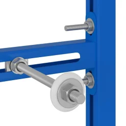 vidaXL Wandsteun voor urinaalsysteem Blauw 50 x 3 x 112 cm