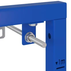 vidaXL Wandsteun voor wastafelsysteem Blauw 50 x 3 x 112 cm