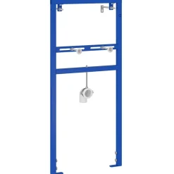 vidaXL Wandsteun voor wastafelsysteem Blauw 50 x 3 x 112 cm
