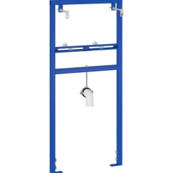 vidaXL Wandsteun voor wastafelsysteem Blauw 50 x 3 x 112 cm