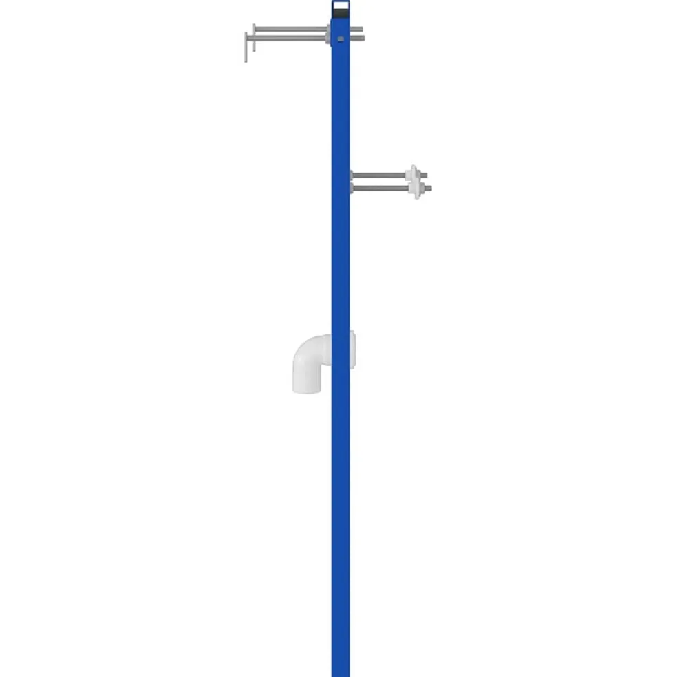 vidaXL Wandsteun voor wastafelsysteem Blauw 50 x 3 x 112 cm