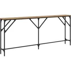 vidaXL Wandtafel artisanaal eikenkleurig 180 x 23 x 75 cm