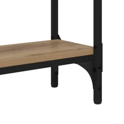 vidaXL Wandtafel Artisan Eiken 100 x 22,5 x 75 cm Bewerkt hout