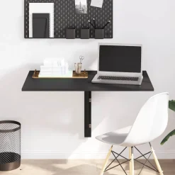 vidaXL Wandtafel inklapbaar 100x60x56 cm bewerkt hout gerookt eiken