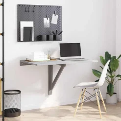 vidaXL Wandtafel inklapbaar 100x60 cm eikenkleurig