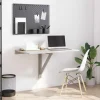 vidaXL Wandtafel inklapbaar 100x60x56 cm bewerkt hout betongrijs