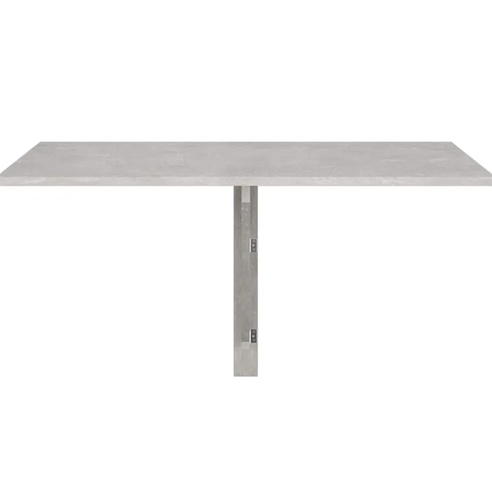 vidaXL Wandtafel inklapbaar 100x60x56 cm bewerkt hout betongrijs