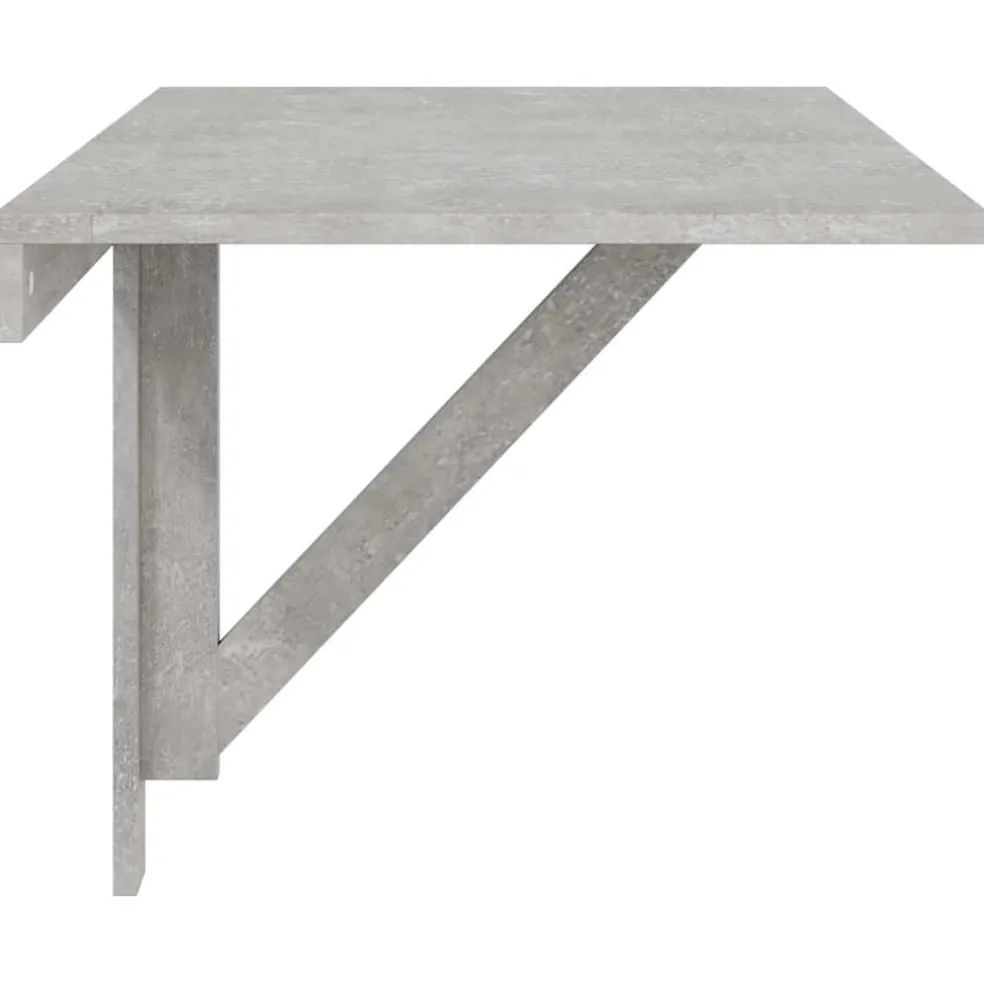 vidaXL Wandtafel inklapbaar 100x60x56 cm bewerkt hout betongrijs