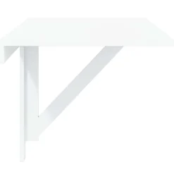 vidaXL Wandtafel inklapbaar 100x60x56 cm bewerkt hout hoogglans wit