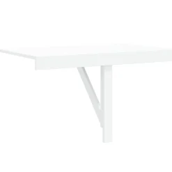vidaXL Wandtafel inklapbaar 100x60x56 cm bewerkt hout hoogglans wit