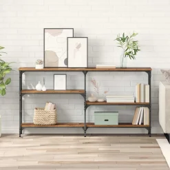 vidaXL Wandtafel Oudhout 150 x 29 x 76,5 cm Bewerkt hout